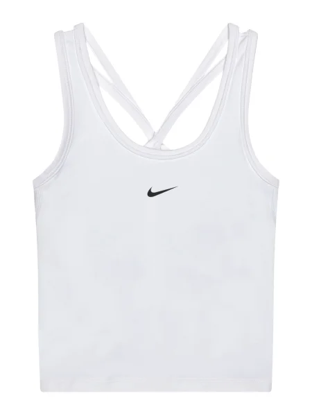 NIKE Športový top ONE čierna biela
