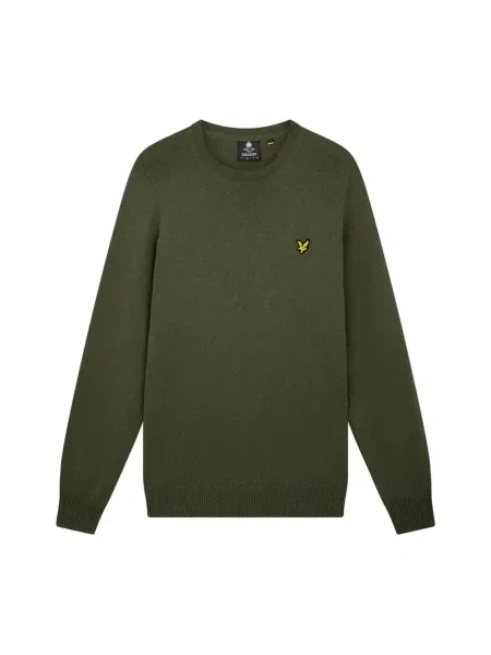 Sweter Lyle & Scott z wełny merino zielony