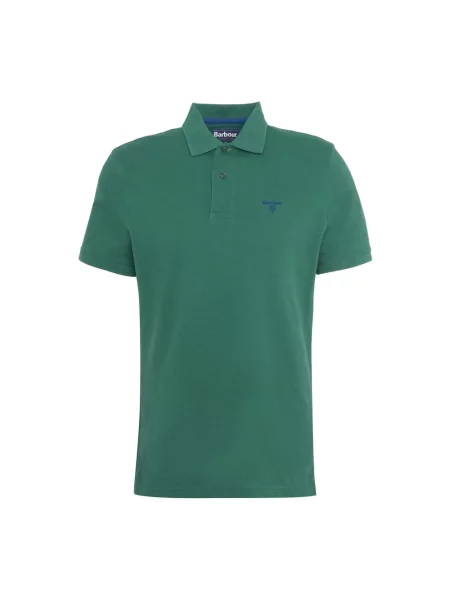 Lekka koszulka polo Barbour zielona