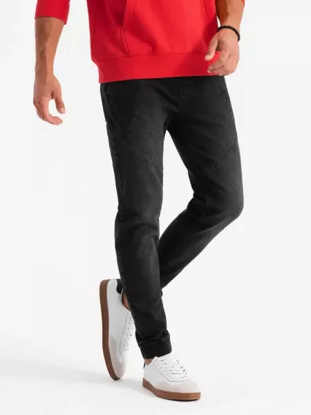 Панталони jogger Ombre черно