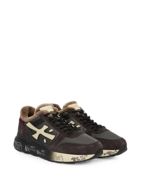 Sneakerși Premiata din piele de oaie maro
