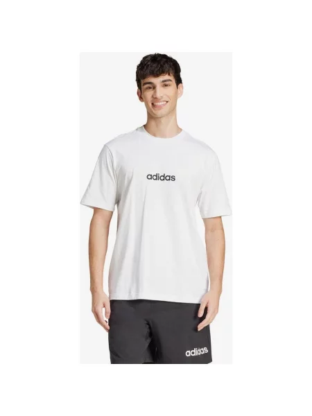 Koszulka adidas Essentials Linear krótki rękaw czarny XS biały
