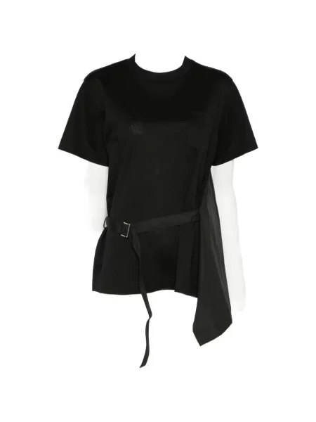 Tricou Sacai asimetric negru
