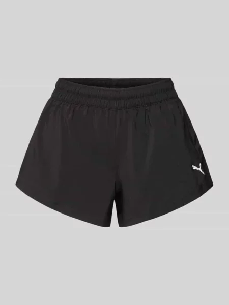 Szorty o kroju regular fit z elastycznym pasem Puma czarne