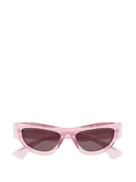 Ochelari de soare Gucci Eyewear cu imprimeu geometric roz