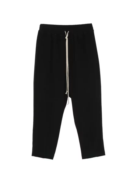 Decupat pantaloni Rick Owens cu cordon negru