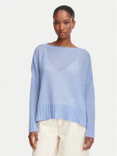 MAX&Co. Sweter Stampa jasny Oversize niebieski
