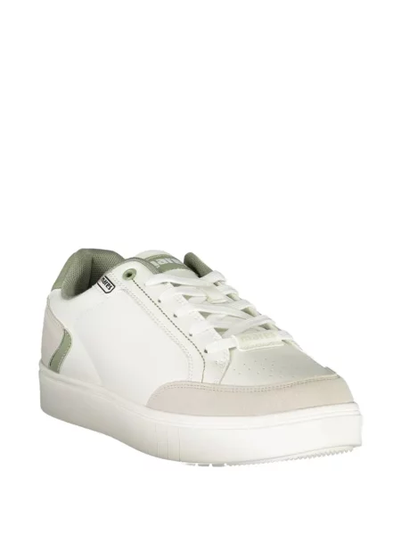 Sneakerși Mares din piele de căprioară alb