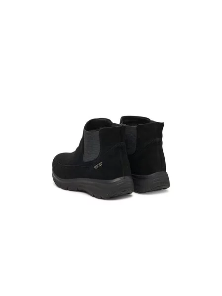 Členková obuv s elastickým prvkom Skechers čierna