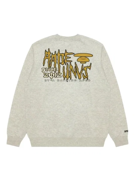 Hanorac Aape By A Bathing Ape cu imagine gri