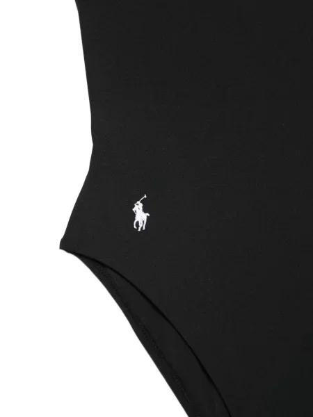 Жакардова поло тениска Polo Ralph Lauren бродирана с връзки оранжево