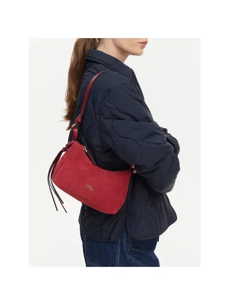 Tommy Hilfiger Τσάντα Th Statement Mini Should Bag Sue Σκούρο μπλε