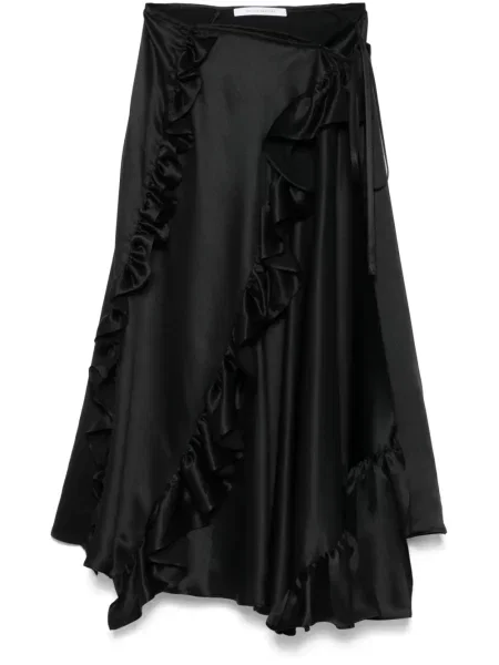 Fustă midi Cecilie Bahnsen până la genunchi negru