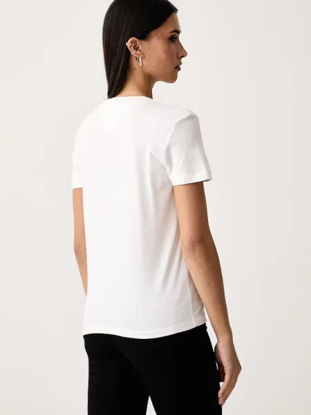 Tommy Jeans T-shirt z bawełną biała