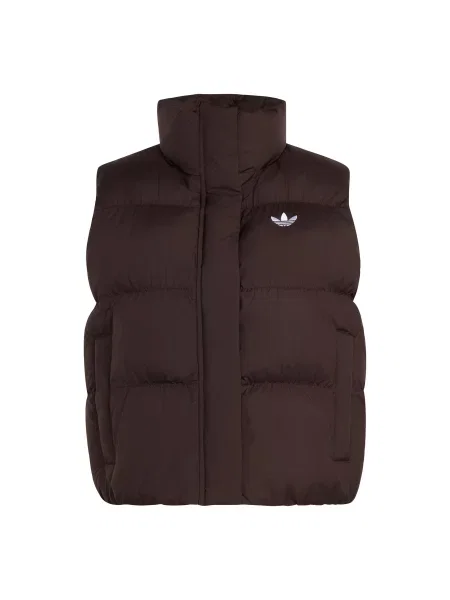 ADIDAS ORIGINALS Prsluk REGULAR PADDED tamno smeđa