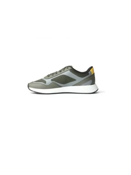 Lniane sneakersy Boss zielone