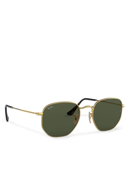 Lniane okulary przeciwsłoneczne Ray-ban żółte