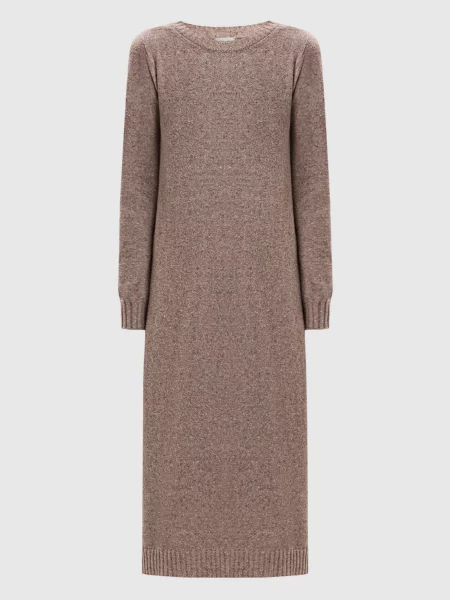 Сукня міді GOCCIA з вовною та шовком Max Mara Weekend бежева