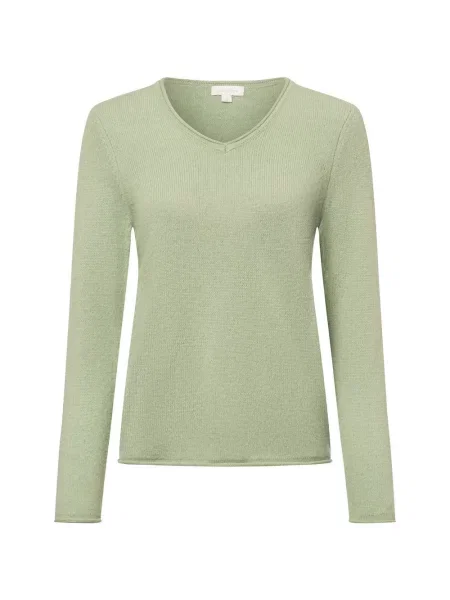 Brookshire Sweter z dzianiny Kobiety jednolity S zielony