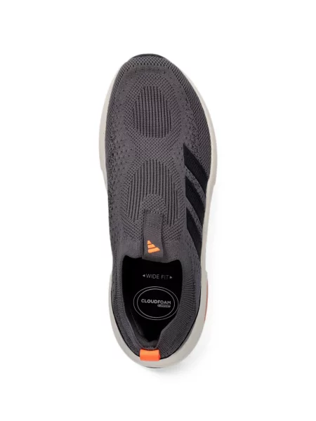 Τρέξιμο παντελόνι Adidas από διχτυωτό slip-on μαύρο