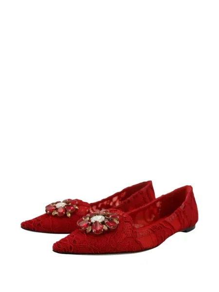 Балеринки Dolce & Gabbana с дантела червено