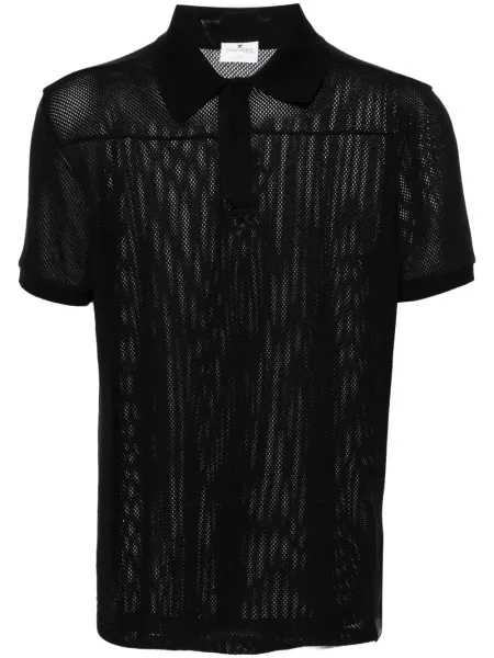 Polo Courreges plasă negru