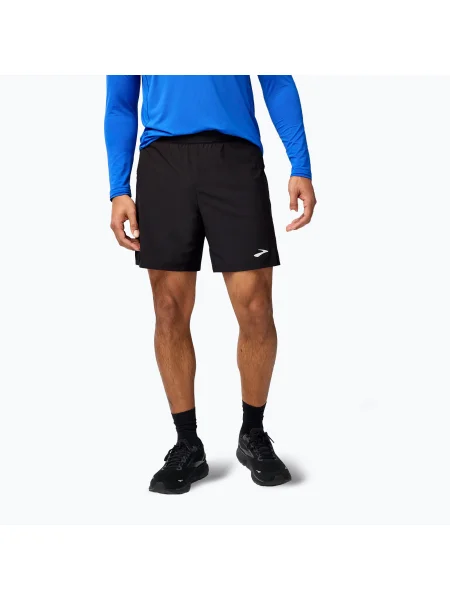 Pantaloni scurți de alergare Brooks Journey 7" pentru bărbați negru