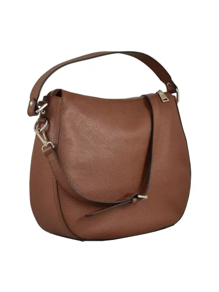 Torebka hobo Ermanno Scervino skórzana brązowa