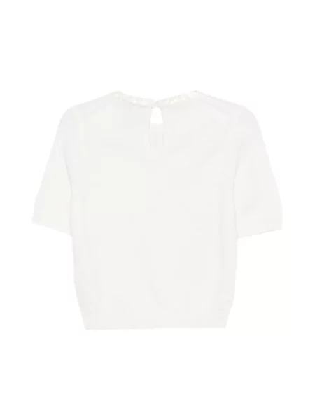 Sweter Semicouture z cekinami biały