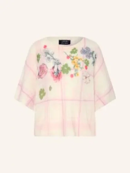 Marc Cain Svetr S Alpakou A Rukávy chalk pink