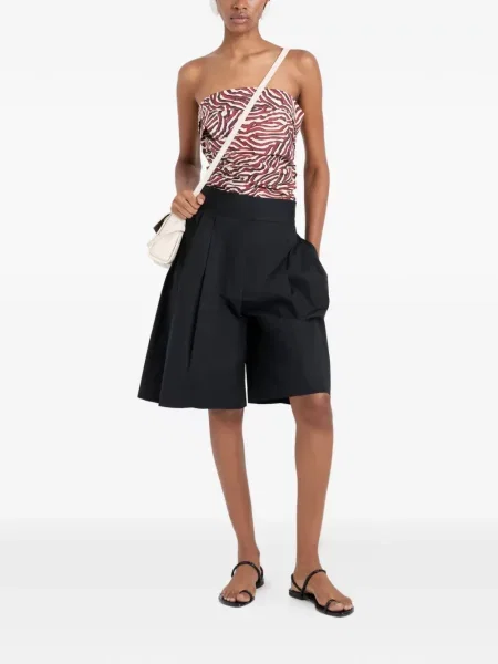Топ Proenza Schouler White Label поплин без презрамки бяло