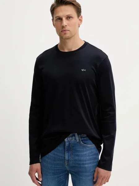 Лонгслів Paul&Shark Knitwear однотонний синій