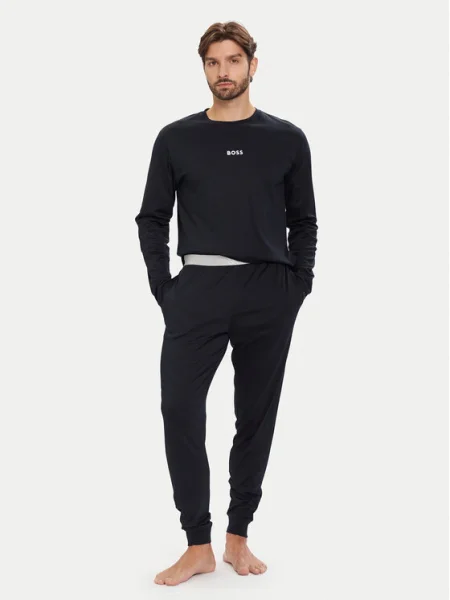 BOSS Pijama Xmas Bleumarin negru