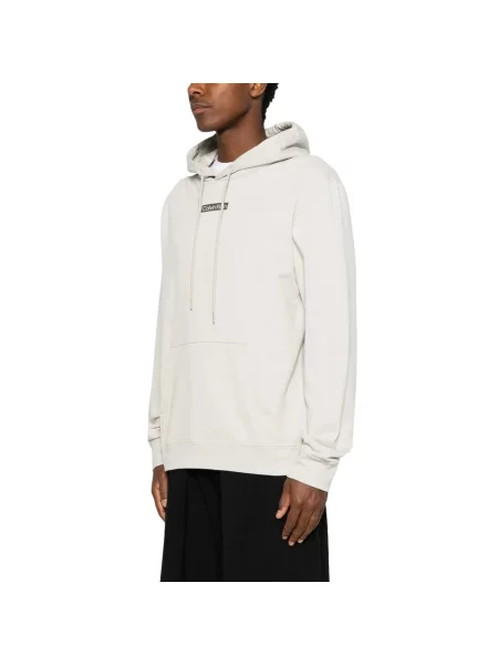 Bluza z kapturem Calvin Klein z kapturem beżowa