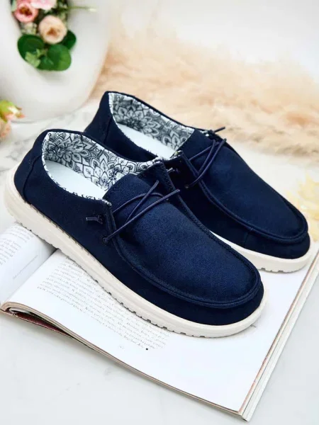 Маратонки Resti с връзки с дантела синьо