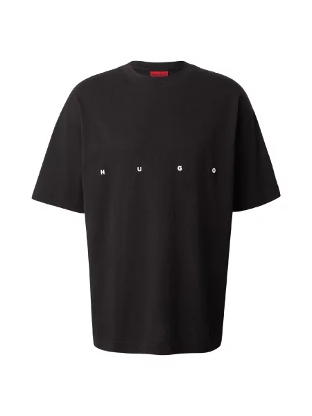 HUGO Tricou Dariso negru alb