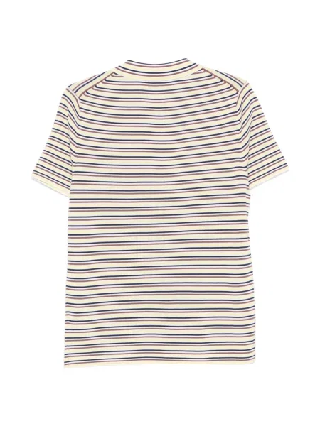 Tricou polo Aspesi cu dungi tricotate