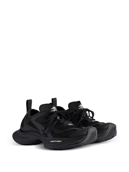 Маратонки Balenciaga с връзки на платформе с дантела черно