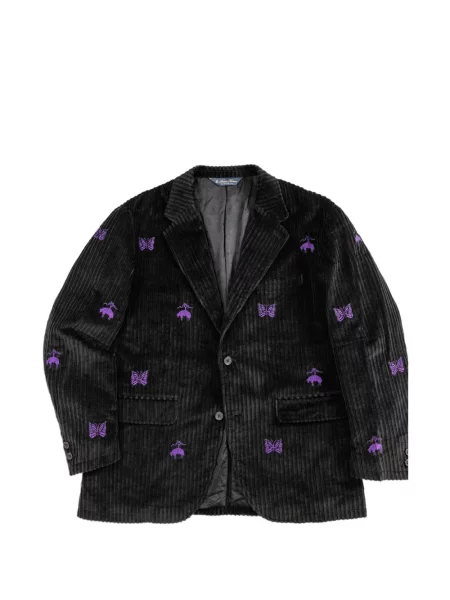 Sacou Brooks Brothers cu broderie de catifea cord negru