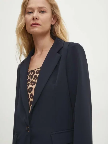 Suknjič Answear Lab mornarsko modra