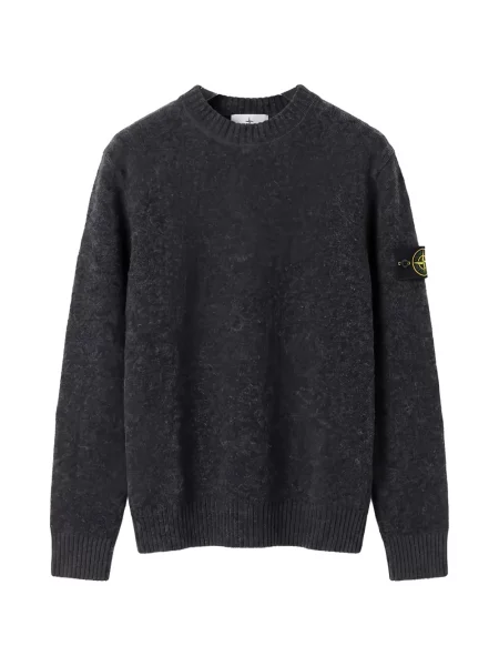 Pulover Stone Island cu strasuri gri