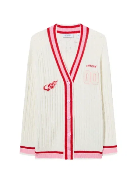 Cardigan Off-white tricotate alb