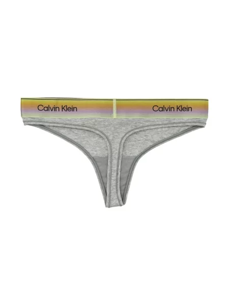 Stringi Calvin Klein z logo szare