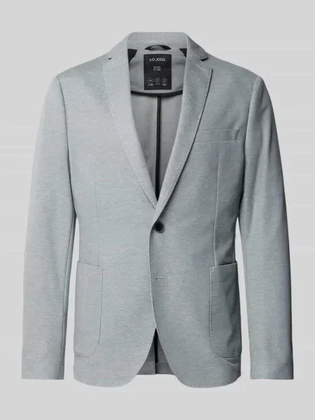 Marynarka do garnituru o kroju slim fit z dwukolorowego dżerseju pik ze streczem model ‘O JOGG’ S.oliver Black Label