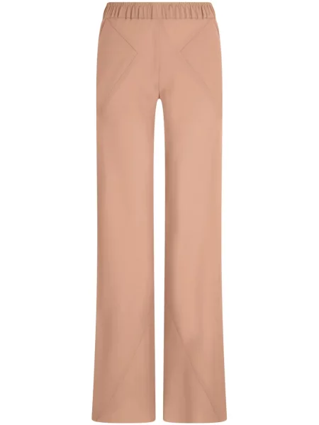 Pantaloni Giorgio Armani de mătase roz