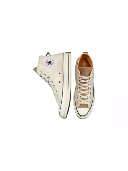 Pruhované tenisky Converse Chuck 70 béžová