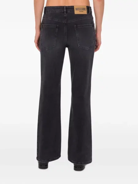 Blugi evazați Moschino Jeans gri
