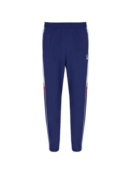 Pantaloni Fila alergare cu autograf albastru
