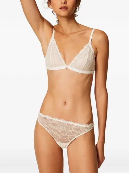 Sutien triunghi Twinset din dantelă