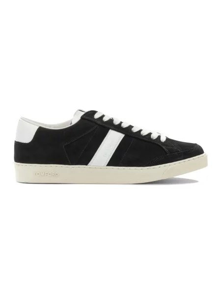 Sneakersy Tom Ford skórzane czarne